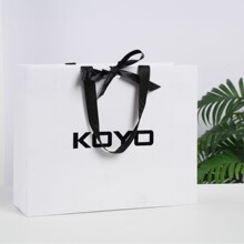 服装店手提纸袋子高级感礼物礼品包装袋日本底白卡现货手提袋定制