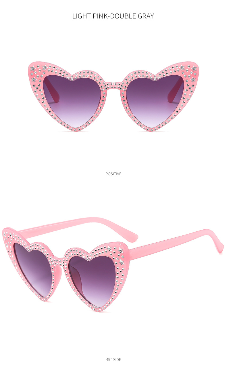 Occhiali da sole a cuore per donna eleganti con strass alla moda_voghion.com
