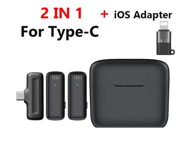 Popular J13 inalámbrico collar clip micrófono 2,4g radio reducción de ruido Micrófono transmisión en vivo j11 uno a dos con almacén de carga