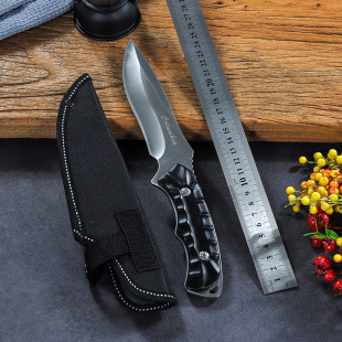 Outdoor knife self-defense cold weapon knife blade high hardness crazy dog survival portable large hunting army straight knife sharp