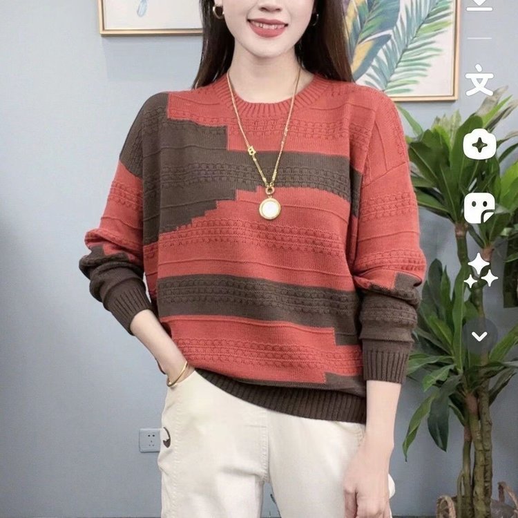 时尚休闲女装妈妈装毛衣针织衫细节匠心，演绎日常通勤款|undefined