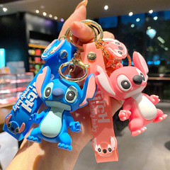 漫画ステッチキーホルダーペンダント車のキーリングバッグペンダント立体人形クリエイティブキーチェーン卸売