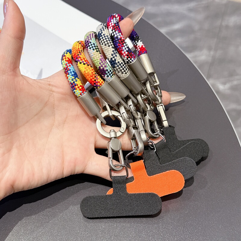 Mobile Phone Short Lanyard Creative Finger Rope Car Key Chain Ring Small Pendant Bag Camera Hanging Chain Mobile Phone Thumb Lanyard