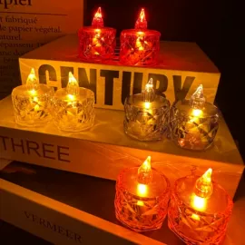 蜡烛灯;蜡烛;塑料盒