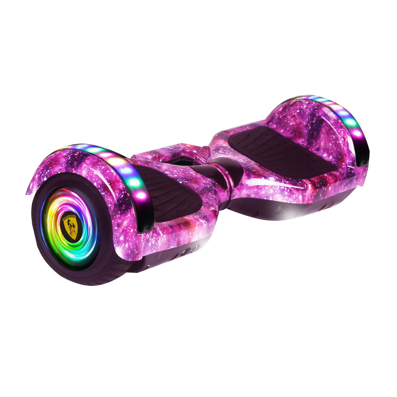 보라색 별이 빛나는 하늘