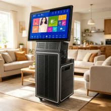 S300家庭K歌一体机大屏幕移动拉杆音箱户外大功率广场舞视频音箱