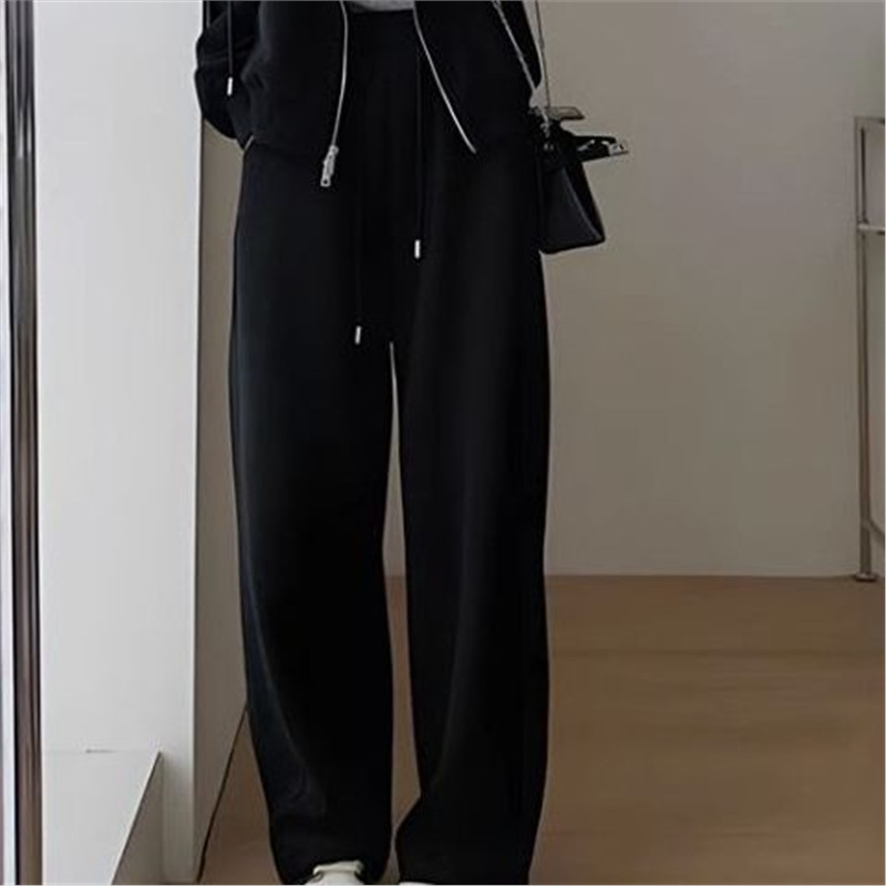 裤运动套装大码宽松休闲减龄阔卫衣腿女两件套秋冬季跑步时尚显瘦|undefined
