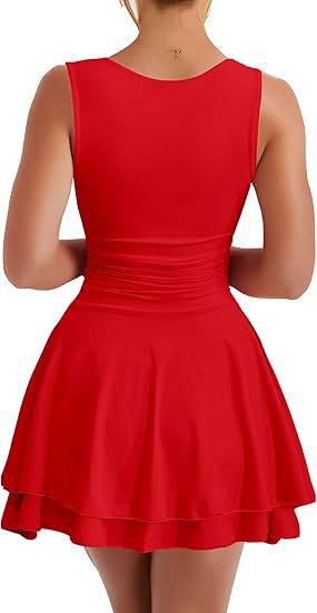 Cross-Border Spring Summer New Square Neck Ruched Strapless Short Hem Waist Mini Party Dress_ecoleips.com