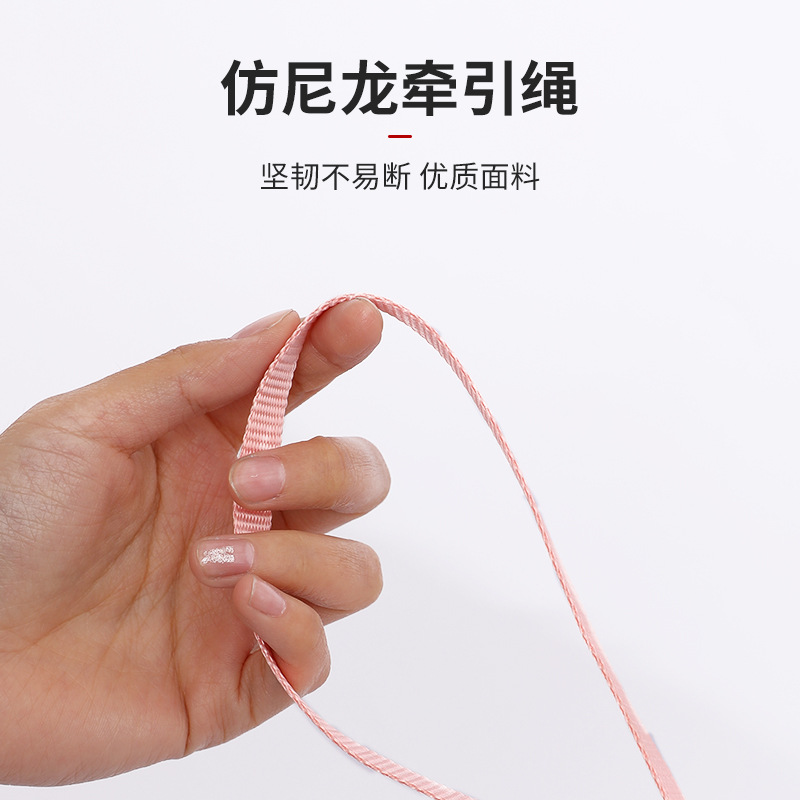 Gato caminar cuerda anti-rotura especial en forma de I gato correa de pecho de nylon ajustable gato mascota cuerda de tracción