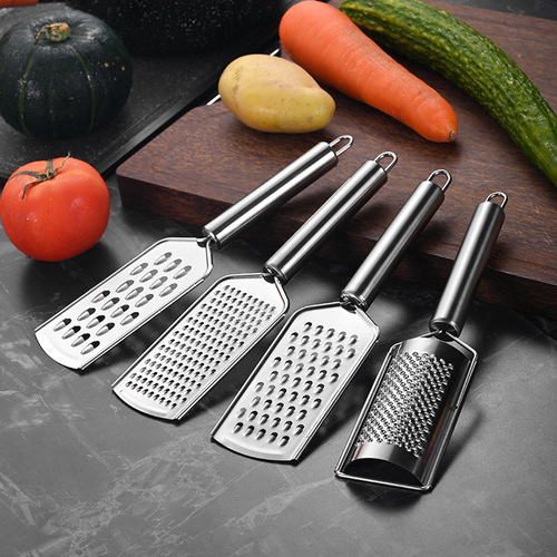 Stainless steel ginger grater, multifunctional radish grater, ginger grinder, lemon grater, cheese grater, cheese grater