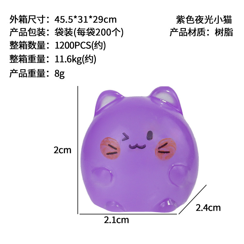 Adornos de gatitos lindos, nuevas decoraciones de jardinería de micropaisaje de resina, accesorios de joyería de gatitos de color de bricolaje, distribución