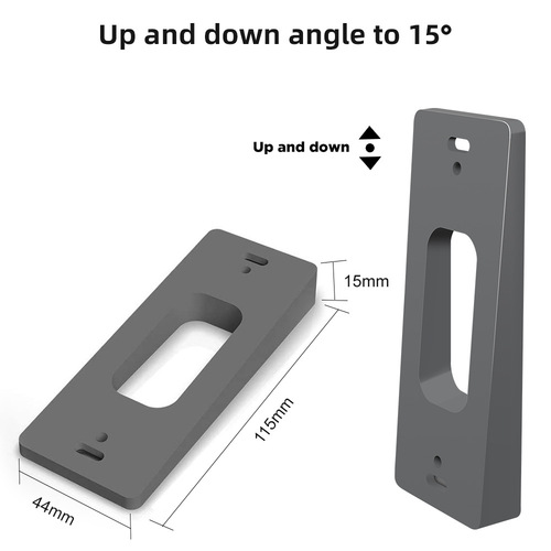 Doorbell Bracket WIFI Video Left Right Up Down Angle Adjustment Installation Plate Bracket Wedge Doorbell Adjustment