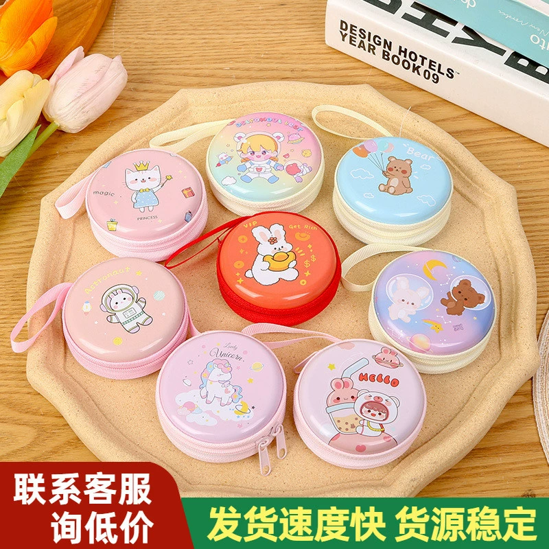 Симпатичные кошельки детские застежки-молнии ручной клади мультфильм плюшевая сумка для хранения монет сумка для хранения наушников