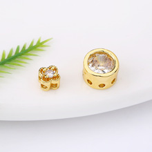 ��ɫ18K��΢��ʯ���~�ݶ�׸����U�ջ�߅�ִ�����diy�������