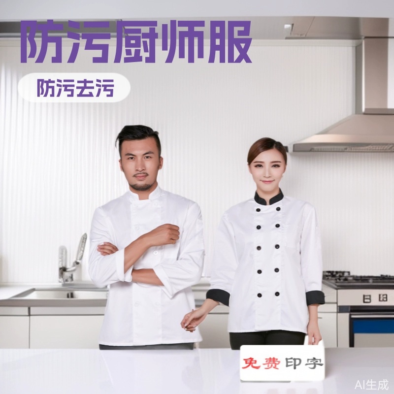 Wholesale chef clothes long sleeve hotel restaurant hot pot restaurant kitchen chef work clothes autumn and winter chef clothes