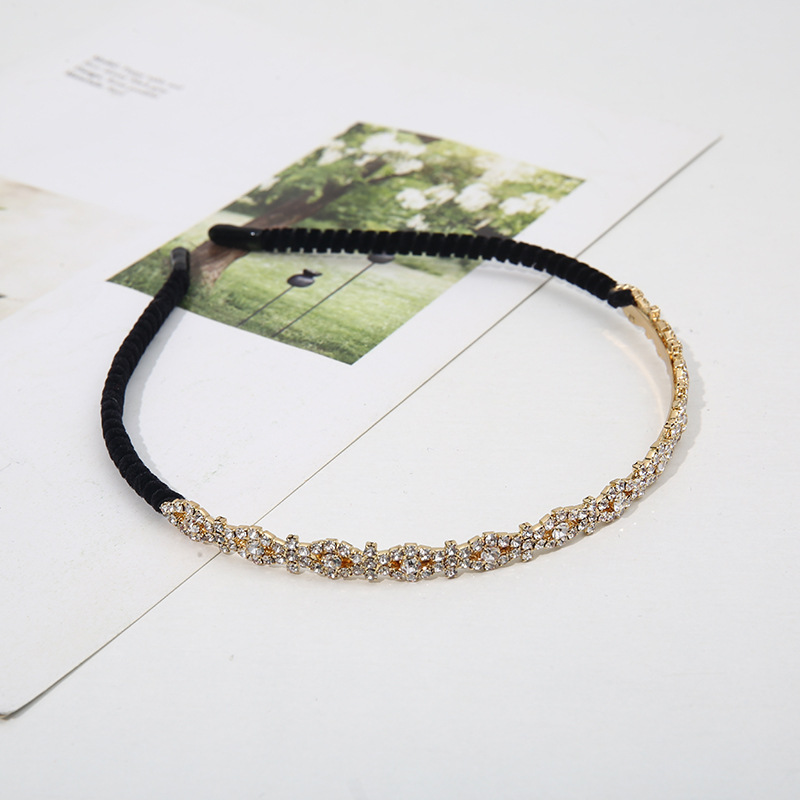 Nueva moda de moda boutique coreana para mujer diamante de agua artesanía boutique hecha a mano hermosa banda de cabello