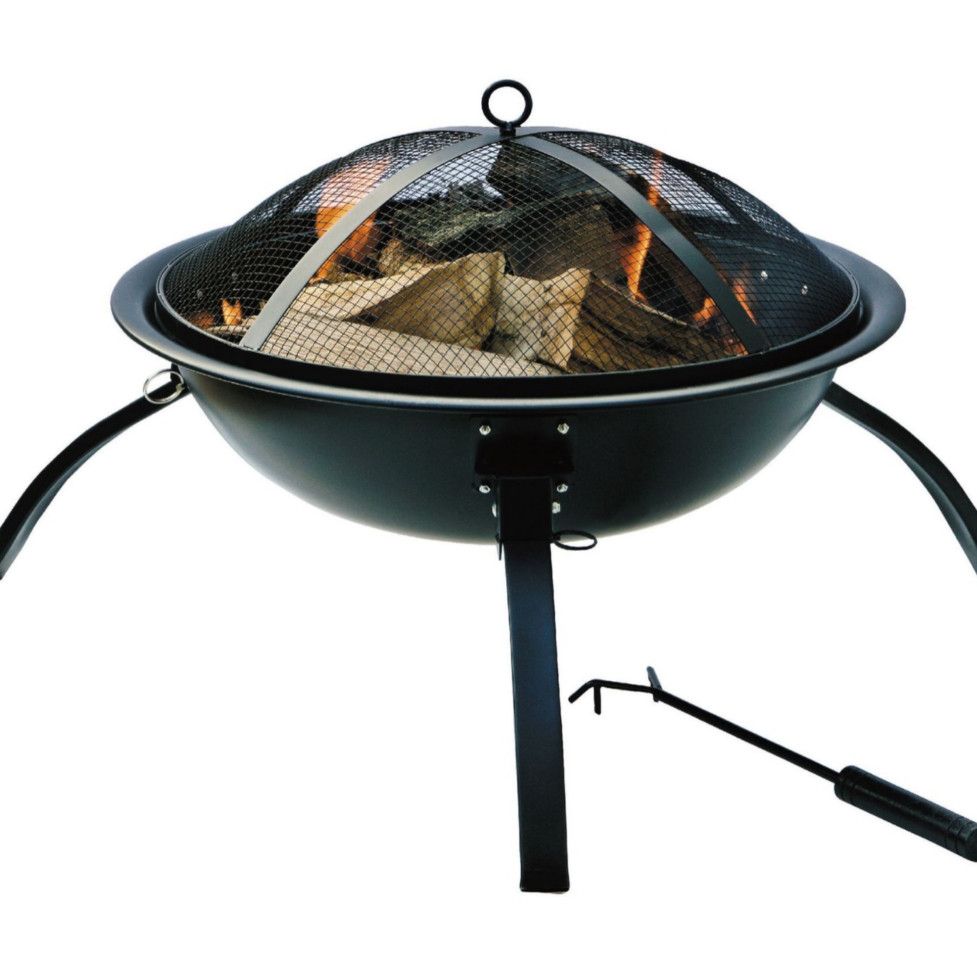 Producción de la fábrica 21,5 pulgadas brasero calentador parrilla calentador de leña fuego pit Net cubierta calentador barbacoa