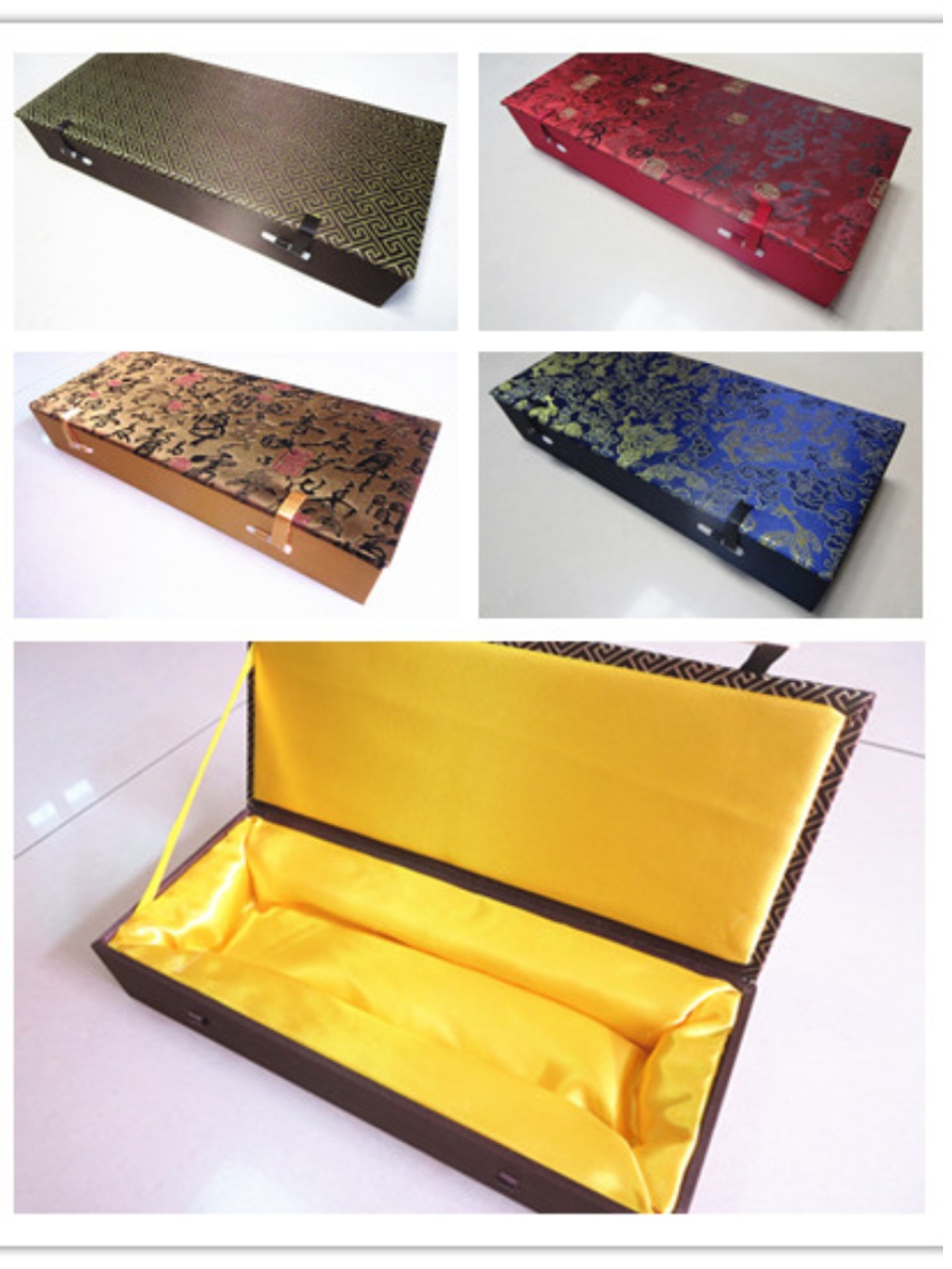 Caja de brocado doble caja de palillos caja de ventilador carro colgar marcos de fotos libros de talla de madera ornamentos artesanía caja de regalo