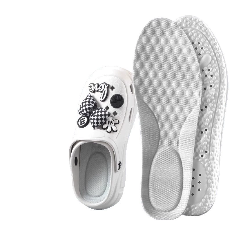 Insoles polyurethane massaging soft heel — shock‑absorbing, deodorizing, trimmable 35–46
