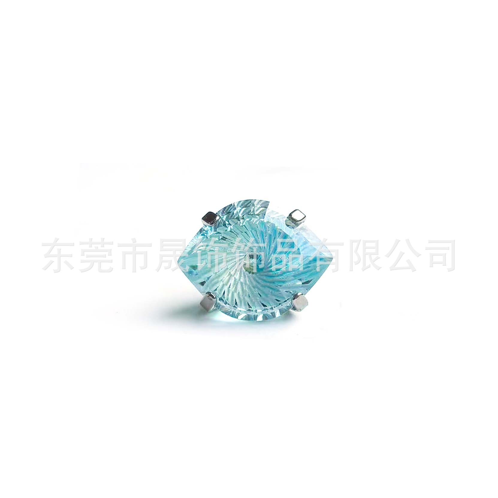 F136 Titanium Alloy Ear Stud 恶魔之眼天使之眼碗底 Prong Studded Cubic Zirconia Labret Stud G23 Piercing Jewelry 头