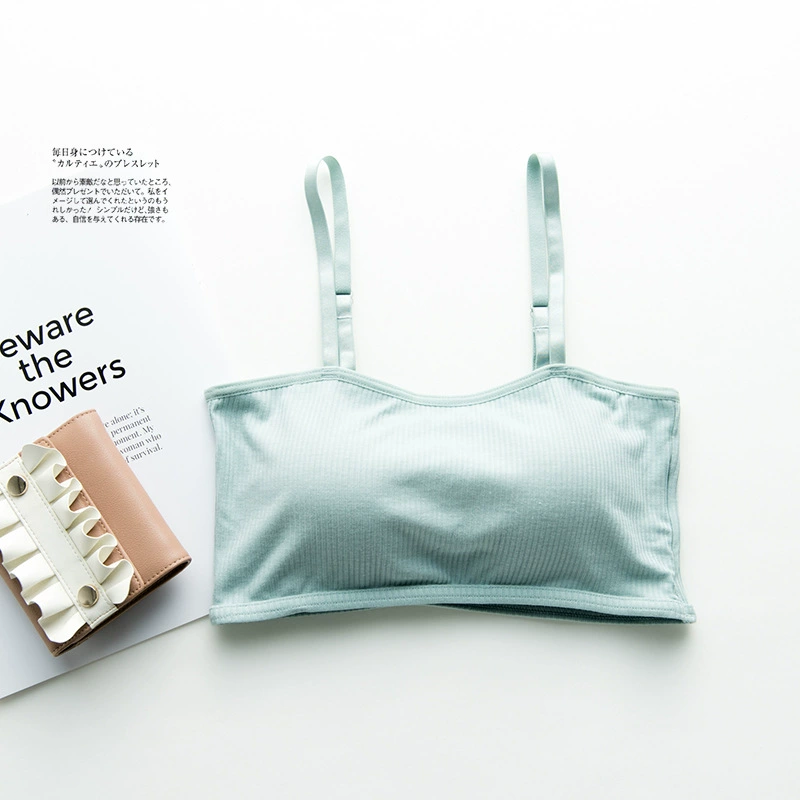 Без печати хороший японский стиль для подтяжки без стального кольца для нижнего белья для девочек бюстгальтер для нижней подтяжки для студентов, завернутых в грудь