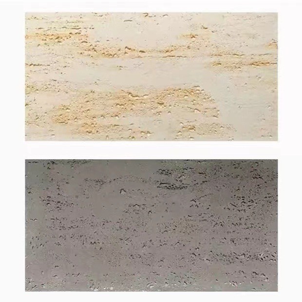 Tablero decorativo de pared interior y exterior Tablero de pared de fondo de piedra flexible Tablero decorativo de travertino 3D Tablero de tierra apisonada de pared exterior de porcelana suave