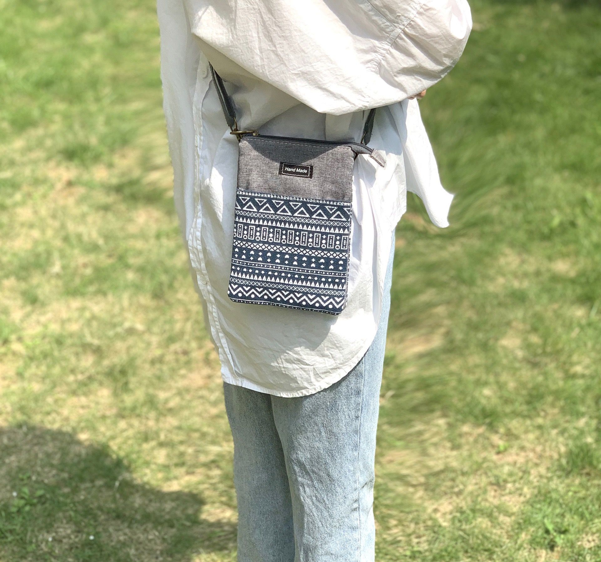 크로스 보더 5 레이어 슬링 휴대 전화 가방 숙녀 국가 스타일 새로운 대용량 대외 무역 동전 지갑 머리카락의 세대