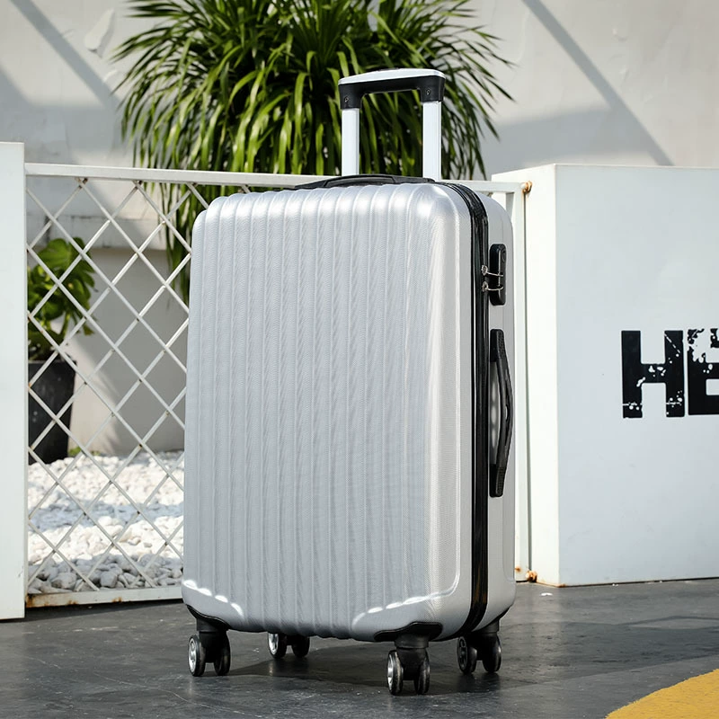 Universal suitcase on wheels, durable capacious box for traveling, 20 inch
