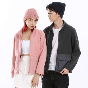 Fleece Jacket Women's Double-sided Polar Fleece Men's Double-sided Fleece Jacket Fashionable Autumn and Winter Thickened Warm Jacket