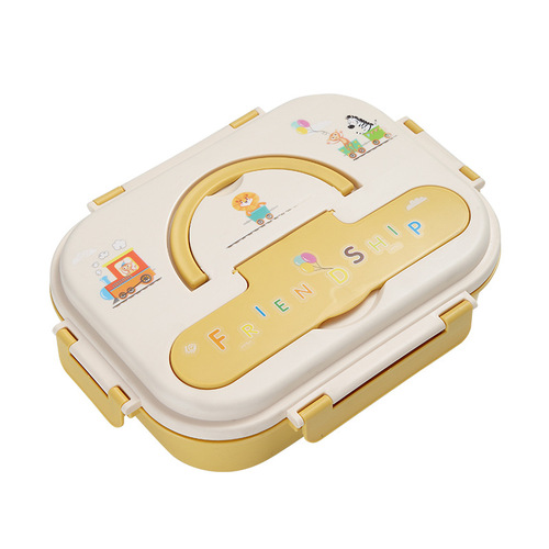 316 stainless steel insulated lunch box for students and children cartoon compartmented lunch box for office workers portable lunch box