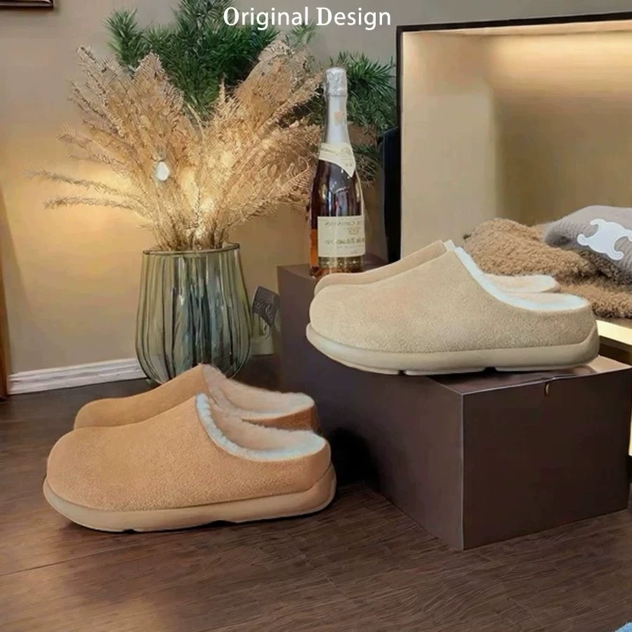 Картофельные бархатные ботинки Buckenn женские толстые подошвы все включено