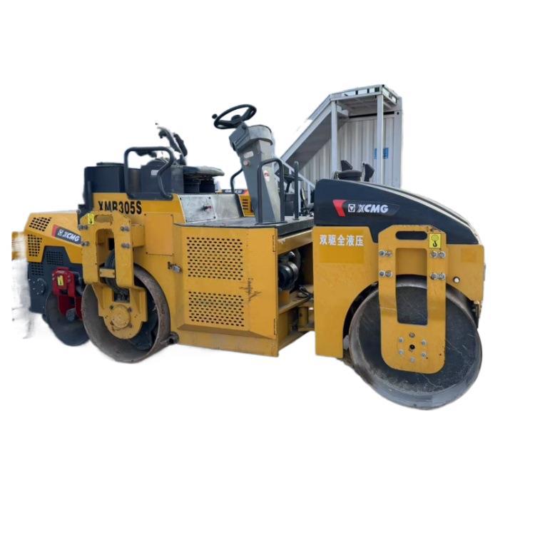 Comercio exterior directo de segunda mano XCMG rodillo completamente hidráulico de doble conducción doble vibración 3 toneladas 5 toneladas 6 toneladas vibración de rueda de acero doble