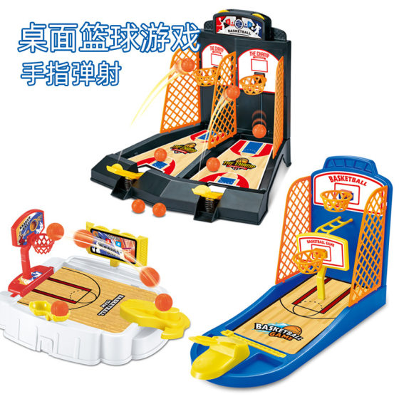 Cross-border Finger Ejection Basketball Machine Double Battle Basketball Educational Interactive Party Desktop Shooting Game Toy