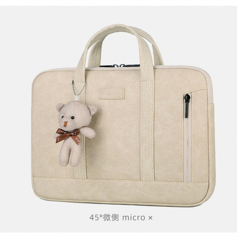 11-12inch 베이지 플러스 베어 펜던트