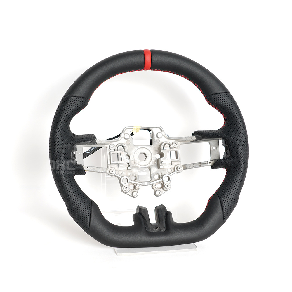 Cross-Border Hot Sale Suitable for 18-21 Models with Heated Ford Mustang Full Leather Car Steering Wheel Upgrade and Modification