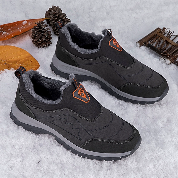 Keep warm demi-season winter footwear, walking shoes, for middle age
