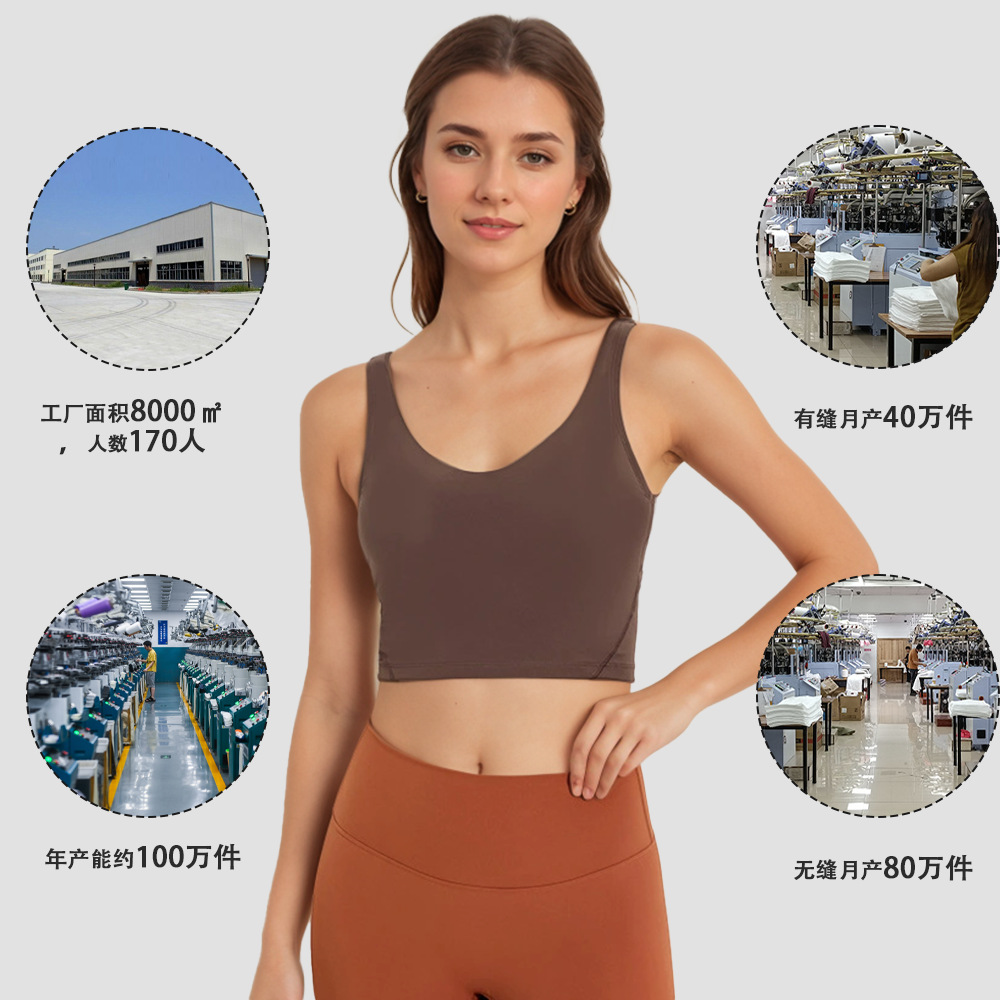 Nueva ropa interior deportiva transfronteriza mujer correr entrenamiento sujetador cabina de yoga chaleco de belleza vestir fuera de la camisa de secado rápido