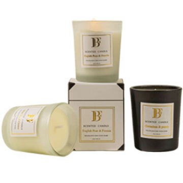 Soy Wax Aroma Candle Glass Cup Gift Handmade Smokeless Candle Creative Home Bedroom Aroma Candle