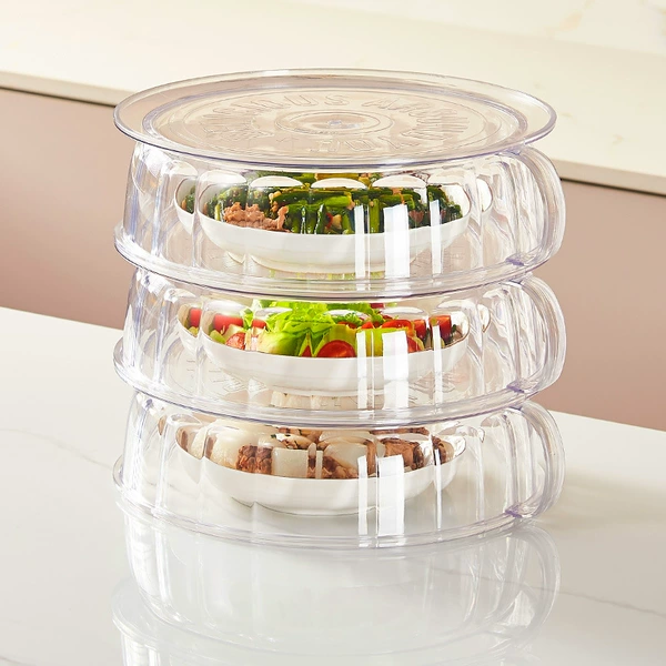 3-layer multifunctional dish cover