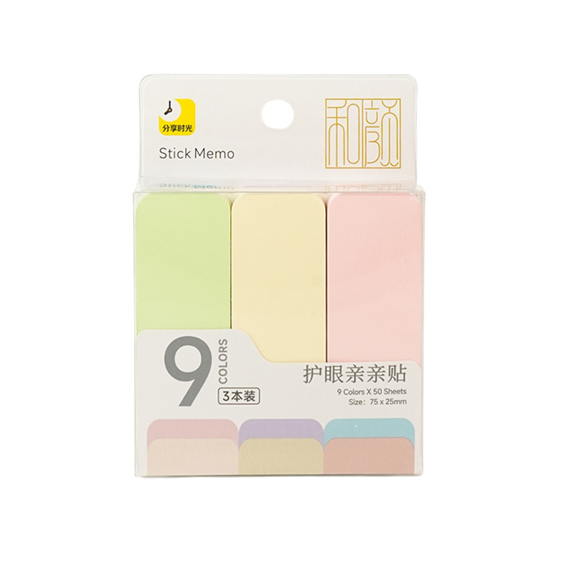 Papel de nota adhesiva de índice de hojas sueltas en color creativo Papel de nota adhesiva Herramienta de cuenta manual para estudiantes Papel de nota rasgado