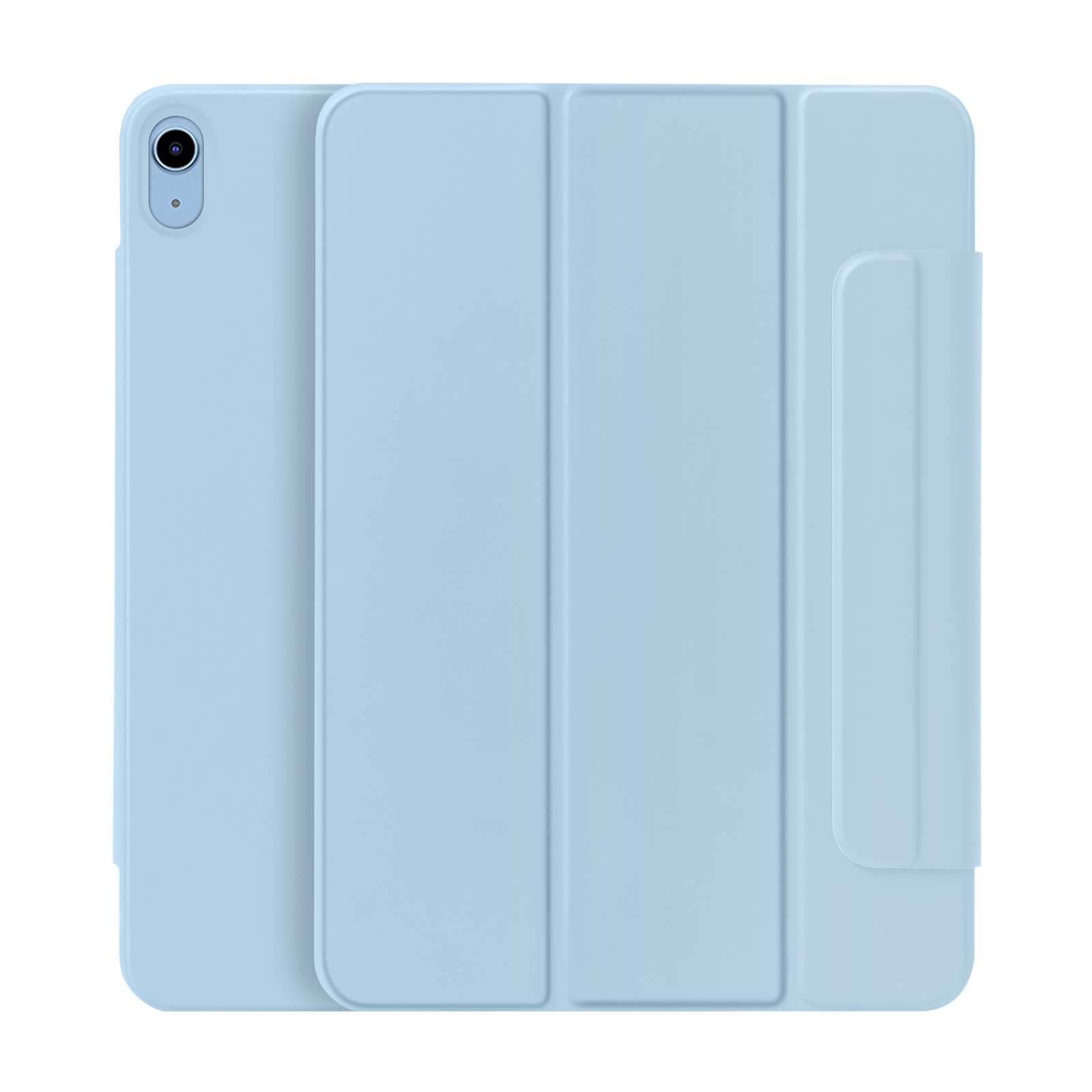 Aplicable para iPad Pro11 succión de doble cara clip iPad 10.9 simple cubierta plana de tres pliegues con cubierta de pluma al por mayor