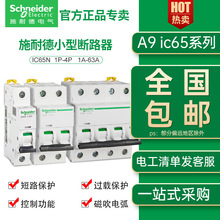施耐德Acti9系列小型斷路器iC65N家裝1P2P低壓配電16A63A空氣開關