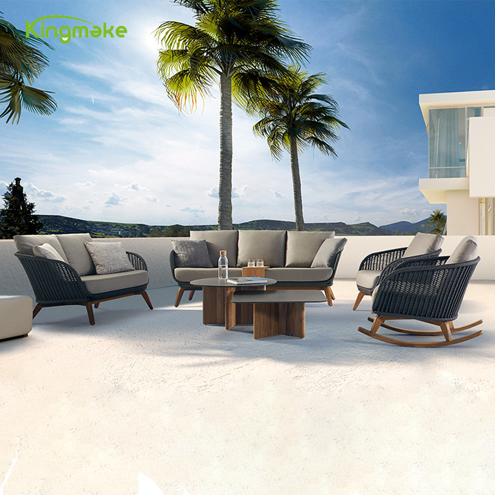 户外编藤沙发庭院露天阳台藤绳沙发家具室外花园简约休闲沙发组合