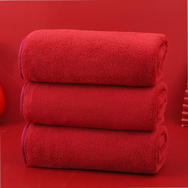 coral towel