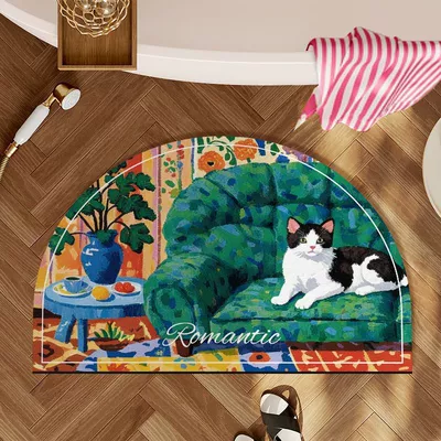 Avtomobil döşəmə paspasları, Bathroom Floor Mat Bathroom Door - enjoy-the-cats-4060cm-diatom-mudabsorbent-and-quick-drying