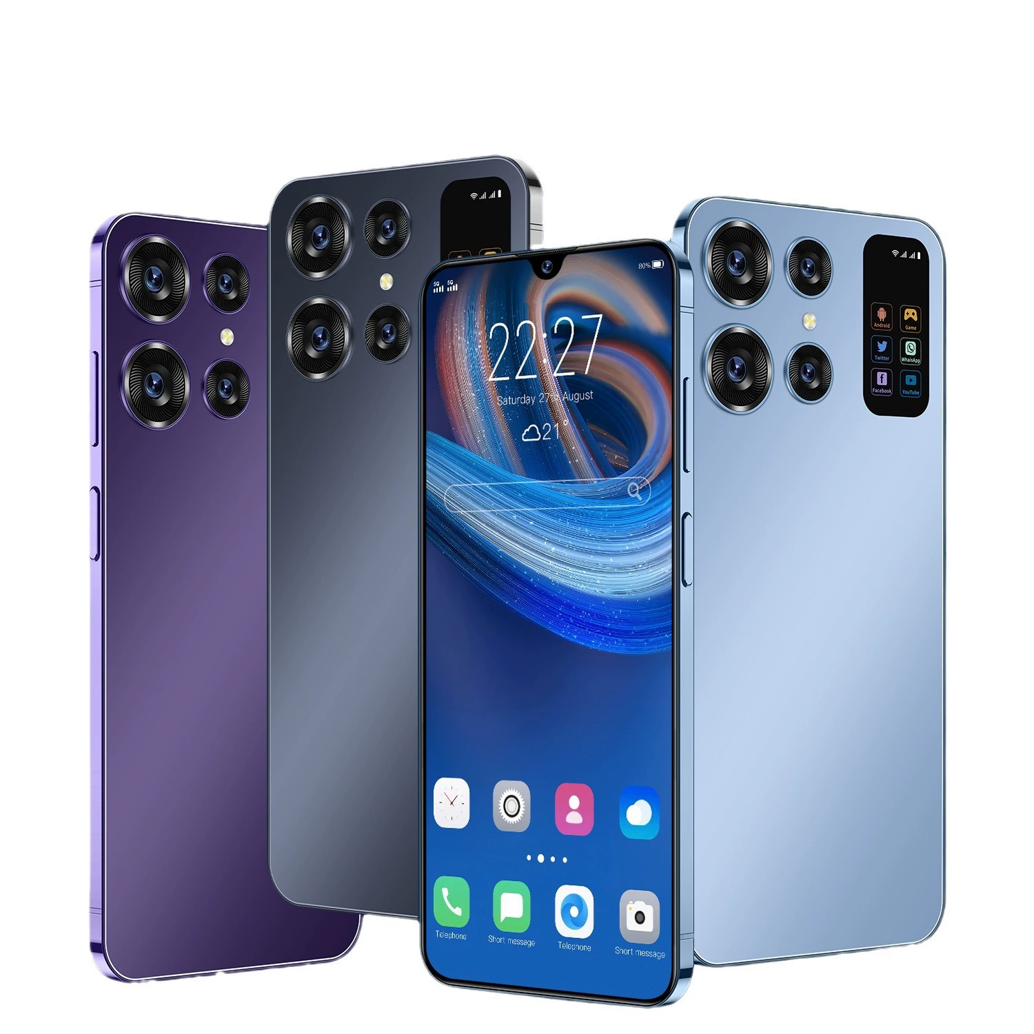  explosive cross-border mobile phone S24 ULTRA Smart Cross-border Machine 16+1T умный мобильный телефон фабрика прямая поставка (сильный взрыв)