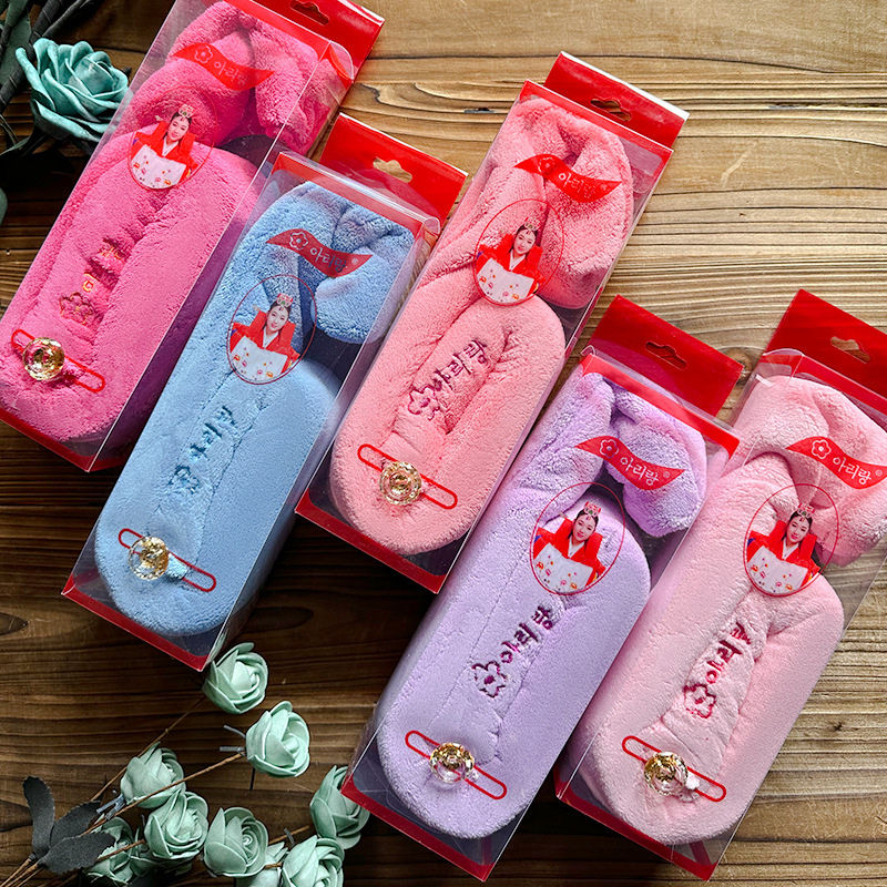 Koreanische Arirang Schnelltrocknende Haube für Erwachsene, verdicktes Haartrockenhandtuch, super saugfähiges langes Fleece_voghion.com