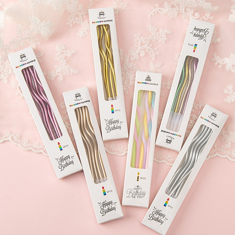 Birthday Cake Candle Decoration Plug-In Curve Party Baking Spiral Creative Trendy Curved Birthday Candle Plug-In Birthday Cake Candle Decoration Plug-In Curve Party Baking Spiral Creative Trendy Curved Birthday Candle Plug-In