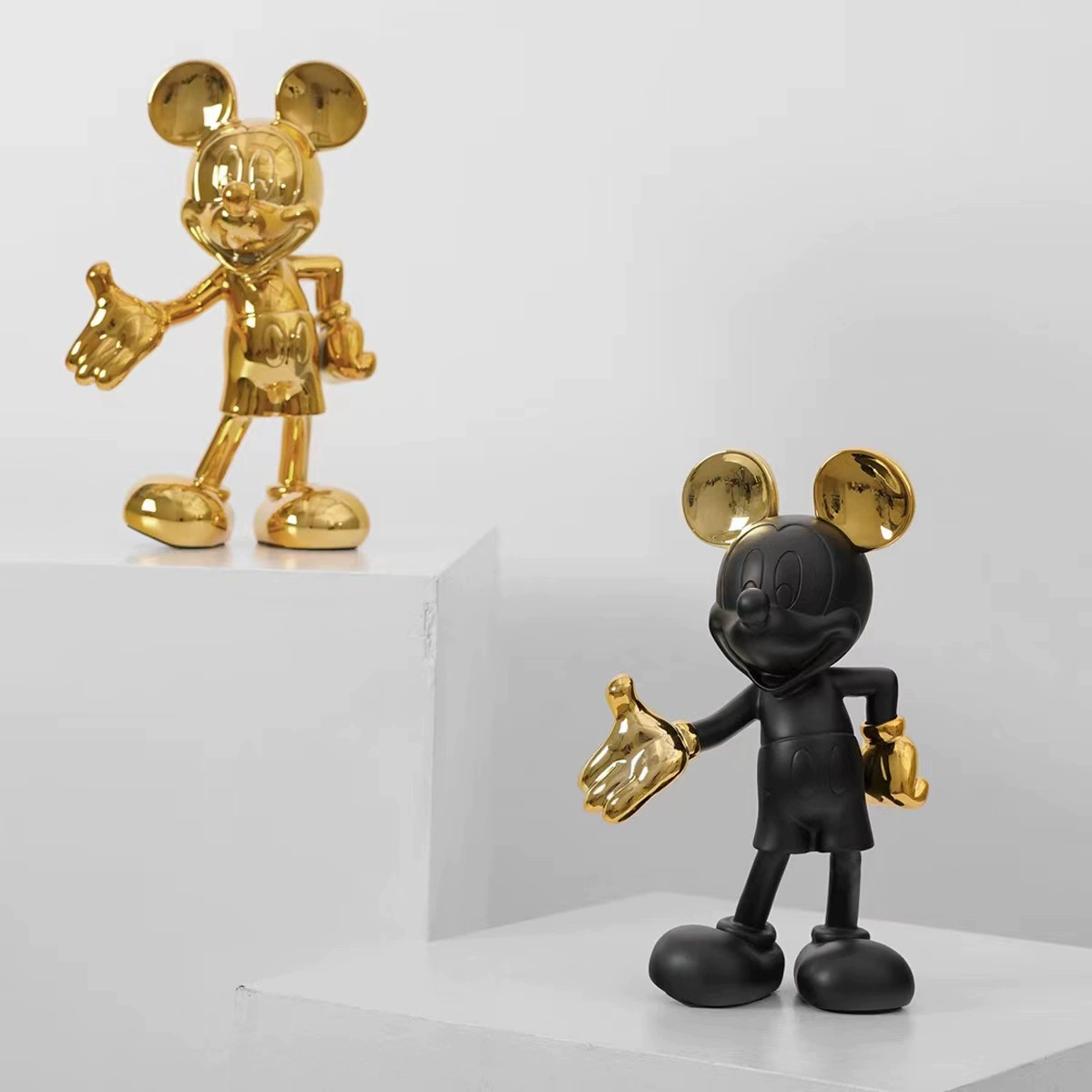 повседневные, легкие и роскошные, современные украшения для скульптур Микки, модные куклы интернет-знаменитостей, украшения для дома, гостиной, магазина одежды