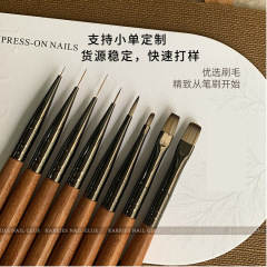 1枚の郵便ネイルブラシのセットは、ペンキャップ付きの専用ペンを持っています。
